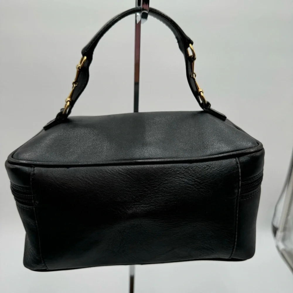 Gucci-Authentic- Vanity Pouch Leather Black - Picture 3 of 15